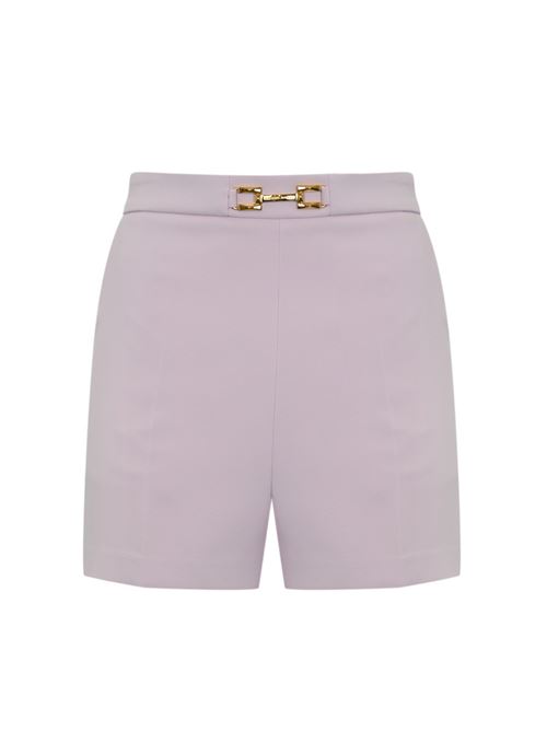 Shorts in crepe Quarzo con morsetto Elisabetta Franchi | SH00751E2544